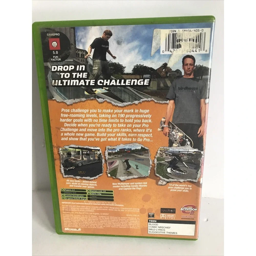Tony Hawk's Pro‎ Skater 4 Platinum Hits (Microsoft Xbox, 2003) NO manual